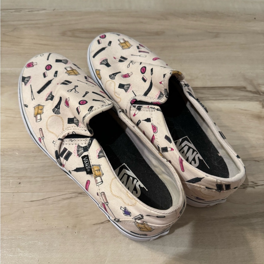 Vans makeup canvas print, W 8.5, EEEUC